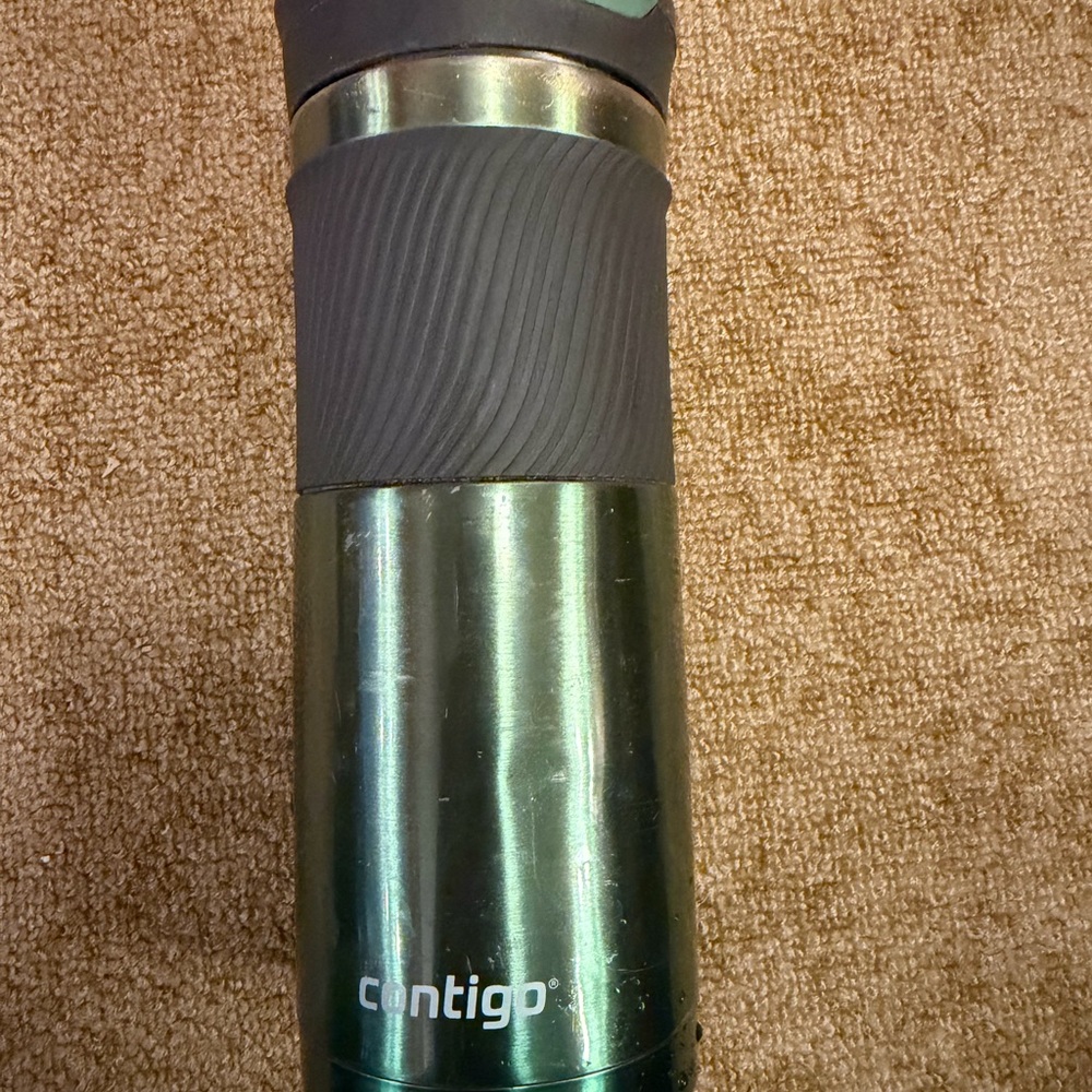 Contigo Byron Green and Black Stainless Steel Tumbler 16 oz